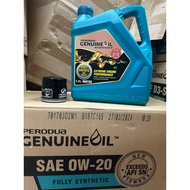PERODUA ENGINE OIL FULLY SYNTHETIC SAE 0W20 3.5L