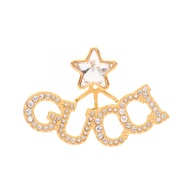 【二手】Gucci GUCCI 耳環 Logo 星星 GP（鍍金）耳環 女士二手 A