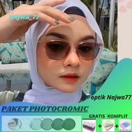 Fashion Anti-Radiation Photochromic Glasses Wanita 21351/