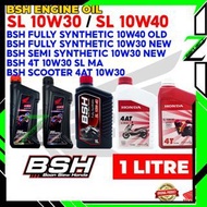 BOON SIEW HONDA BSH ENGINE OIL 4T FULLY/SEMI SYNTHETIC 100% ORIGINAL 10W40/10W30/SCOOTER 4AT/15W40 1L/0.8L GEAR OIL