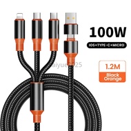 3 in 1 USB Cable Type C Cable Cord For r Samsung Galaxy S24 S25 S23 Note 20 Ultra 10  Redmi Poco X7 