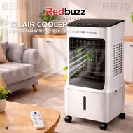 REDBUZZ Air cooler Fan 15L with Remote Control (Free 4 Ice Pack) Strong Cold 3 Speed Fan (kipas peny