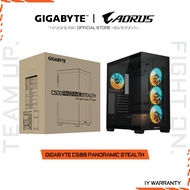 GIGABYTE CASE (เคสเกมมิ่ง) C500 PANORAMIC STEALTH | ATX Mid Tower | 1 Year Warranty (GB-C500P ST) a 