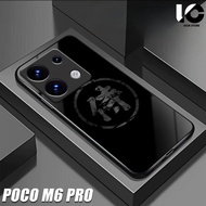 Casing hp poco M6 PRO Softcase poco M6 PRO Case Glossy Casing Shiny Glass Protector hp Phone Accesso