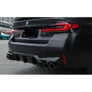 17-22 bmw g30 5 series rear diffuser m5 m sport pp material gloss black replace upgrade performance 