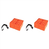(LAT3) 10 Pack Heavy Duty Leveling Blocks Rv Wheel Stopper Car Tyre Anti-Slip Block For Trailer Truc