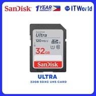 SanDisk Ultra SDXC UHS-I Card 32GB Up to 120MB/s SDSDUN4-032G-GN6IN itw