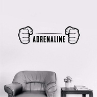 Adrenaline Punch Work Out Idea Creative Create Art Decoration Wall Sticker New Design Easy Paste DIY