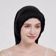 1 Mũ ngủ ống dài bằng lụa có ren đàn hồi màu Ding dành cho nữ, Mũ ngủ ống dài bằng lụa giả có mũ chă