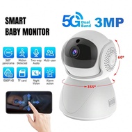 1pc 2.4G/5G Dual-Band 1080P HD WiFi Smart Baby Monitor, Wide Angle View, Auto Tracking, Remote Mobil