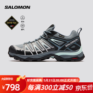 萨洛蒙（Salomon）女款 户外运动防水透气舒适减震徒步鞋 X ULTRA PIONEER GTX 墨色 471702 5.5 (38 2/3)