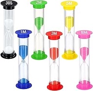 Colorfrost Sand Timer 30sec / 1min / 2min / 3min / 5min / 6min - Small Colorful Hourglass Hourglass 