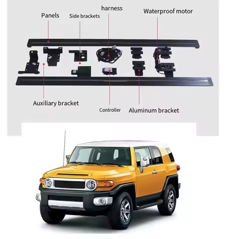 Newest Model Electric Side Steps Automatic Foot Step Running Board Aluminum for 05-20 FJ Cruiser
