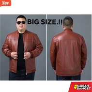 Garut men's leather jacket jumbo leather jacket big size xxxl xxxxl 5xl 6xl 7xl 8xl