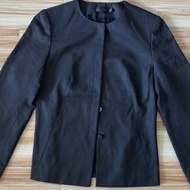 Mastina 薄身長袖西裝褸34碼/MASTINA 黑色圓領外套