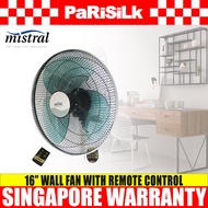 Mistral MWF1608R Wall Fan with Remote Control (16-inch) - 1 year warranty