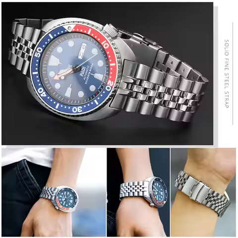 Solid Stainless For Seiko Abalone Series Turtles Prospex SRPA21 SRP777 SRPC25 SRP773 SRP775 SRP779 W