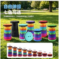 Outdoor Folding Stool, Plastic Stool, Portable Telescopic Stool