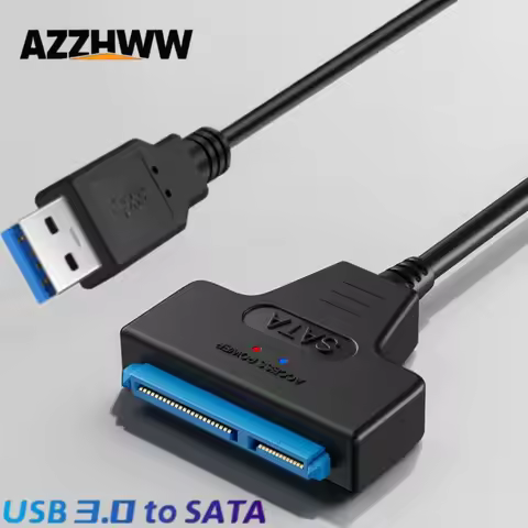 USB 3.0 to SATA Adapter USB 3.0 to Sata Cable SATA to USB 3.0 / 2.0 Adapter Up to 6 Gbps for 2.5 Inc