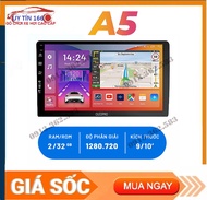 Màn hình Android ô tô lắp sim 5G OLEDPRO A5 chạy đa ứng dụng vào mạng chỉ đường xem camera lùi camer