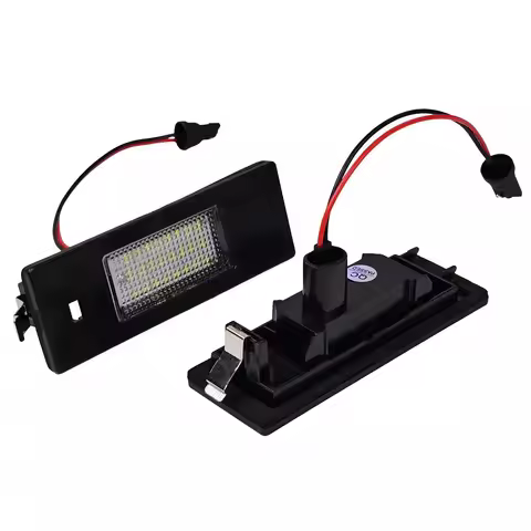 2pcs LED License Number Plate Lamp Car Light Luz No Error For BMW 1 Series E81 E87 E63 E64 M6 E85 E8