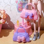 RUSSIK Doll Handbag, 5 Styles Fashion 1/6 Doll Accessories,  Plastic Doll Purse Accessories Doll Acc