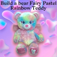 Build a bear Fairy Pastel RainbowTeddy