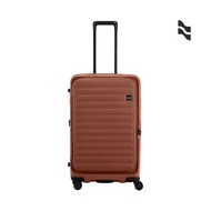 升級版【LOJEL】CUBO FIT 28吋前開擴充防盜拉鍊箱 煙燻紅褐