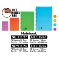 V-TEC NOTEBOOK TYPE NB MIX COLOR SIZE A7, A6, A5, B5