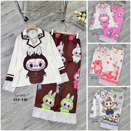 Hot trend labubu clothes, scratched silk pajamas for home wear 40-60kg