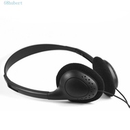 HUBERT Headworn Wired Headset, 3.5MM Black Cellular Wired Headset, Online Class Earphone Wired Headw