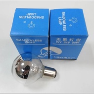 10pcs/lot With original packaging 24V 25W BA15d lamp, 24V25W H016164 half silver bowl shadowless bul