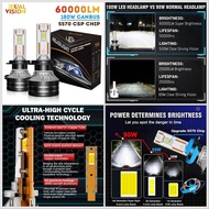 DualVision LED 60000LM ไฟรถยนต์ / ขั้ว HB3 (9005) จัดส่งภายในวันเดียวกัน