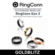 RingConn Gen 3 Smart Ring Fitness Tracker Sleep Apnea Monitor Health IP68 Waterproof Ultra-Light Lon