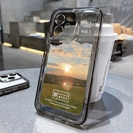 เคสไอโฟน สําหรับ iPhone 11 13 14 15 12 Pro Max 7 8 SE Plus XR X XS โปร่งใส เคส ทะเล เคสโทรศัพท์ พระอาทิตย์ตก Case ทุ่งหญ้า เคสโทรศัพท์มือถือ