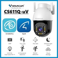 VSTARCAM CS611Q-uV 4MP Ultra HD Night Color 5GHz Dual-Band WiFi Camera กล้องวงจรปิดไร้สาย ของแท้100%