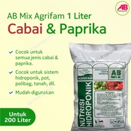 AB Mix Nutrisi Hidroponik Cabai / Cabe &amp; Paprika 1 Liter