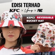 KFC X UJANG X PMC LIMITED EDITION BUCKET HAT 2023 WITH UJANG SIGNATURE (INCLUDED PIN)