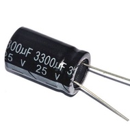 Inline Electrolytic Capacitor 25V3300UF Volume 16 * 25 Aluminum Electrolytic Capacitor