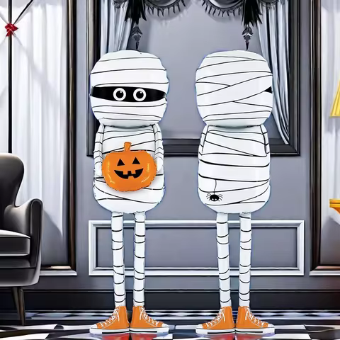 1PC Halloween Mummy Inflatable Balloons Trick Or Treat Ghost Foil Party Decorations for Bar Home Gar