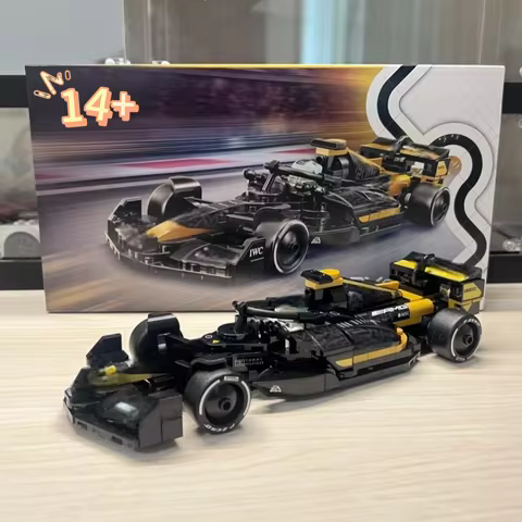 2026 In Stock Speed Racing Car Model APXGP Creative Building Blocks Technical Toys Perfect Festival