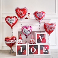 1pack (50pcs) 18” Happy Valentines / I Love You foil balloon shape price