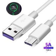 สายชาร์จ Type C 5A FastCharger Cable รองรับ รุ่น Samsung S22 S10 S9 S8 A40 A50 A70,Charger for Huawei P30 P20,GoPro Hero 7 6 5,OnePlus 5T OPPO.VIVO XIAOMI