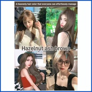 ↂ ✆ ┛ INS No Bleach Hazelnut Ash Brown Hair Color Without Bleaching Hair Color Dye Cream 95ml