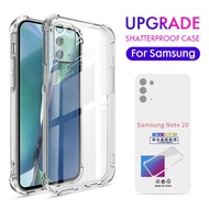 Samsung Galaxy S8 S9 S10 S20 S21 S22 S23 S24 Plus Note 8 9 10 20 Ultra Camera Full Cover Transparent Silicone Anti Shock Phone Case Cover