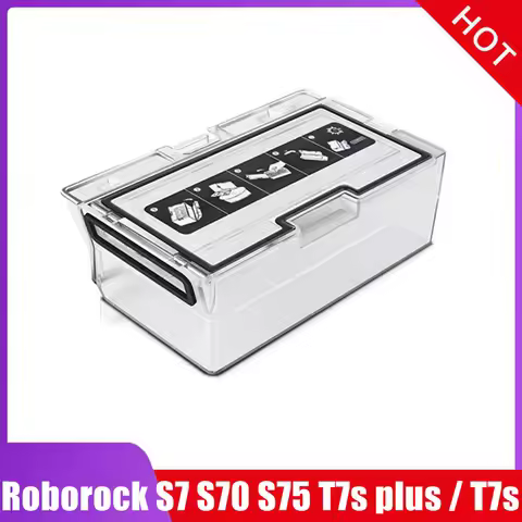 Dust bin for Roborock S7 S70 S75 T7s plus T7s G10 Dust Box Hepa Filter Spare Parts Robot Vacuum Clea