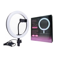 26cm LED Ring Light with 2.1M Tripod Stand Youtuber FB Live Mobile Phone Shooting Lightning Tiktok L