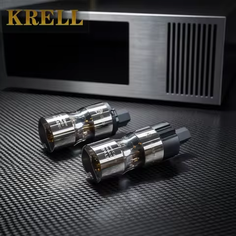 New 1set Krell -156° HiFi Audio Power Adapter 24K Gold Plated US/AU/EU Plug Alloy C13 IEC Connector 