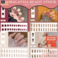 [READY]  24pcs (K) DIY Fake Nails Art Nail Lovely Fashion Fake Nails Patch 假指甲贴片可爱美甲贴片穿戴甲可拆卸假指甲片