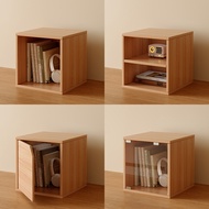 [in stock] Desktop small cabinet storage cabinet, freely combinable grid cabinet, desk bookshelf wit